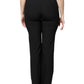 Black Wool High Waist Boot Cut Dress Pants