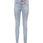 Blue Cotton Women Jeans