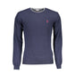Blue Wool Men Sweater