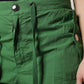 Green Cotton High Waist Cargo Pants