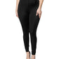 Black Nylon High Waist Slim Fit Pants