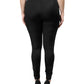 Black Nylon High Waist Slim Fit Pants