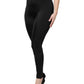 Black Nylon High Waist Slim Fit Pants