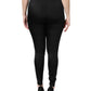 Black Nylon High Waist Slim Fit Pants