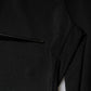Black Nylon High Waist Slim Fit Pants
