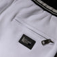 White Cotton Stretch Jogger Sweatpants Pants
