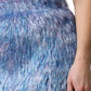 Multicolor Plush Fabric High Waist Mini Skirt