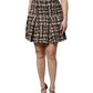 Multicolor High Waist Tartan Tweed Mini Skirt