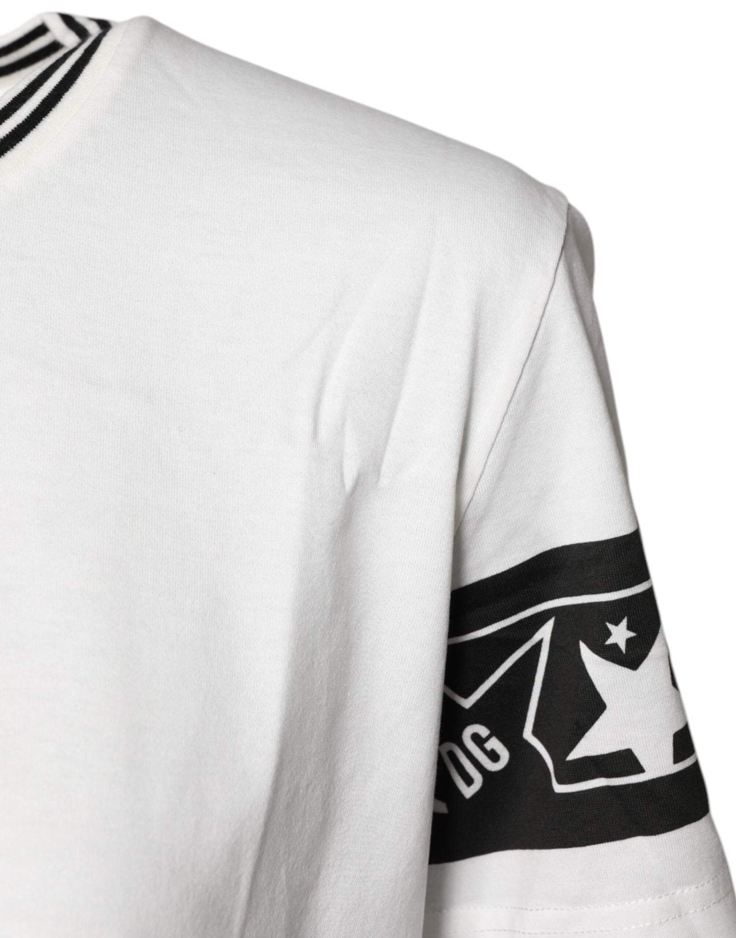 White #DGMillennials Cotton Crewneck T-shirt
