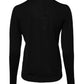 Black Wool Knit Crew Neck Pullover Sweater