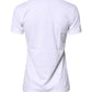 White #DGFamily Cotton Crew Neck T-shirt
