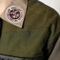 Military Green Cotton Button Down Jacket