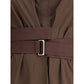 Brown Cotton Casual Dress