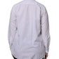 White Ascot Collar Long Sleeve Blouse Top