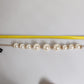 White Maxi Faux Pearl Beads Crystals Gold Chain Necklace