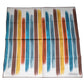 Multicolor Stripes Cotton Square Foulard Scarf