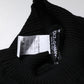 Black Cashmere Knitted Neck Warmer Foulard Scarf