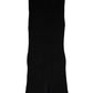 Black Cashmere Knitted Neck Warmer Foulard Scarf