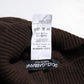 Brown Cashmere Knitted Neck Warmer Foulard Scarf