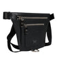 Black Calfskin Logo Plaque Belt Waist Men Fanny Pack Bag
