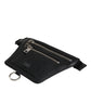 Black Calfskin Logo Plaque Belt Waist Men Fanny Pack Bag
