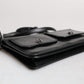 Black Leather Logo Purse Shoulder Crossbody Bag