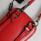 Red Leather Purse Phone Sling Crossbody Neck Strap Bag