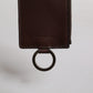 Brown Calf Leather Lanyard Logo Card Holder Wallet