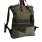 Military Green Patchwork Rucksack Backpack Bag