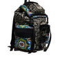 Multicolor Maiolica Print Nylon Backpack Bag