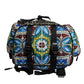 Multicolor Maiolica Print Nylon Backpack Bag