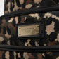 Multicolor Leopard Print DG Logo Plaque Men Backpack Bag