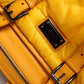 Yellow Orange Nylon Logo Plaque Hand Shoulder Duffle Bag