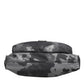 Gray Camo Cotton Multiple Compartments Tote Bag