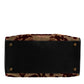 Multicolor Leather Brocade Velvet Travel Duffle Tote Bag