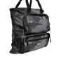 Black Camouflage Shoulder Strap Logo Plaque Bag