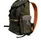 Military Green Patchwork School Backpack Bag