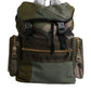 Military Green Patchwork Travel Backpack Bag