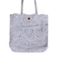 White Cordonetto Lace Beatrice Tote Shopping Bag