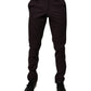 Brown Pure Cotton Slim Fit Men Dress Pants
