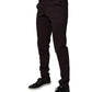 Brown Pure Cotton Slim Fit Men Dress Pants