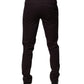 Brown Pure Cotton Slim Fit Men Dress Pants