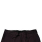 Brown Pure Cotton Slim Fit Men Dress Pants