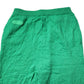 Green Cotton Elastic Waist Men Casual Pants
