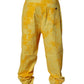 Yellow Tie Dye Cotton Straight Denim Jeans