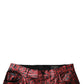 Red Leopard Cotton Straight Men Denim Jeans