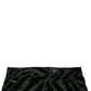 Black Green Stripes Cotton Skinny Denim Jeans