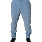 Light Blue Corduroy Cotton Skinny Denim Jeans
