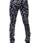 Black Logo Monogram Cotton Skinny Denim Jeans