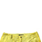 Yellow DG Monogram Polyester Straight Pants